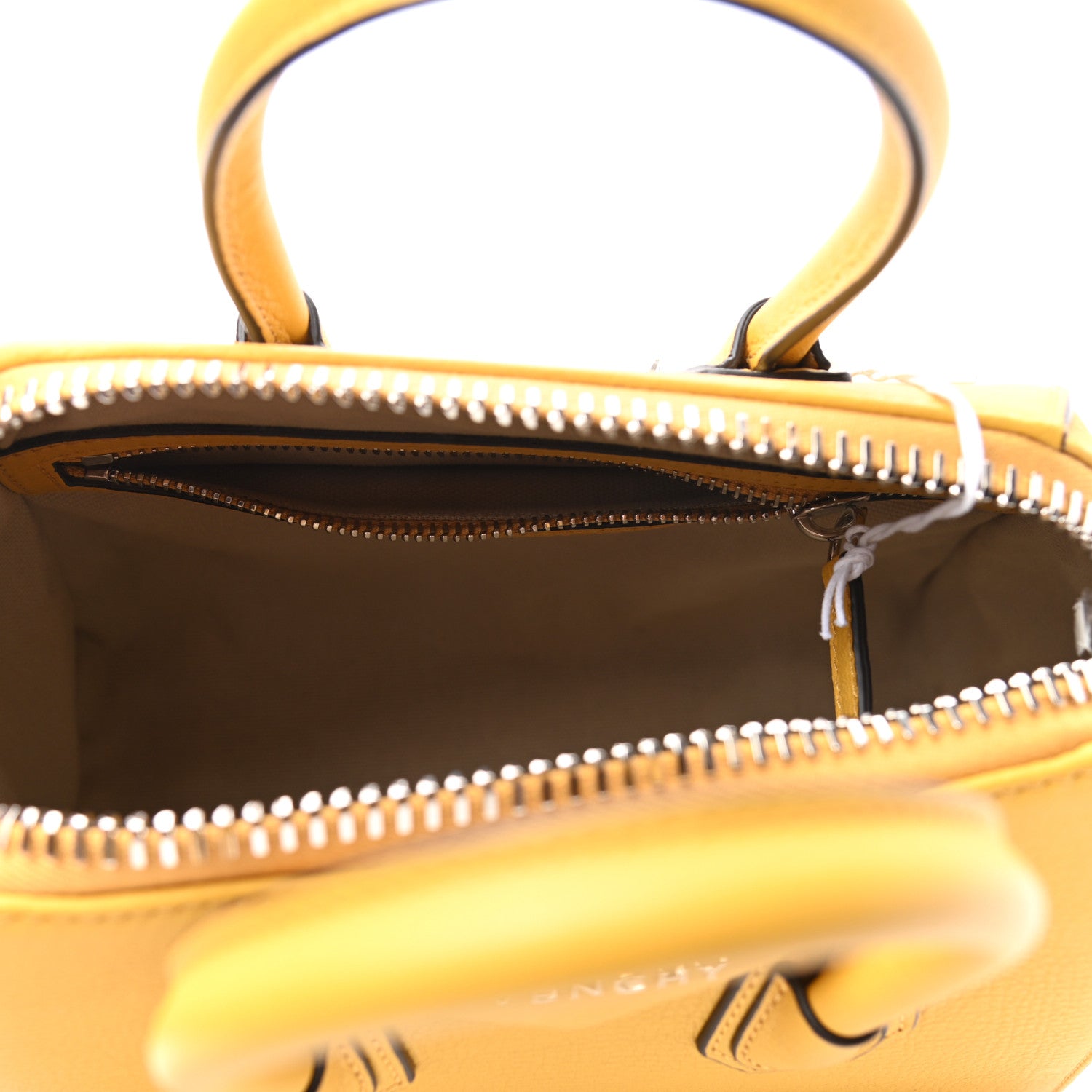 Givenchy Sugar Goatskin Mini Antigona Dark Yellow 4 of 10