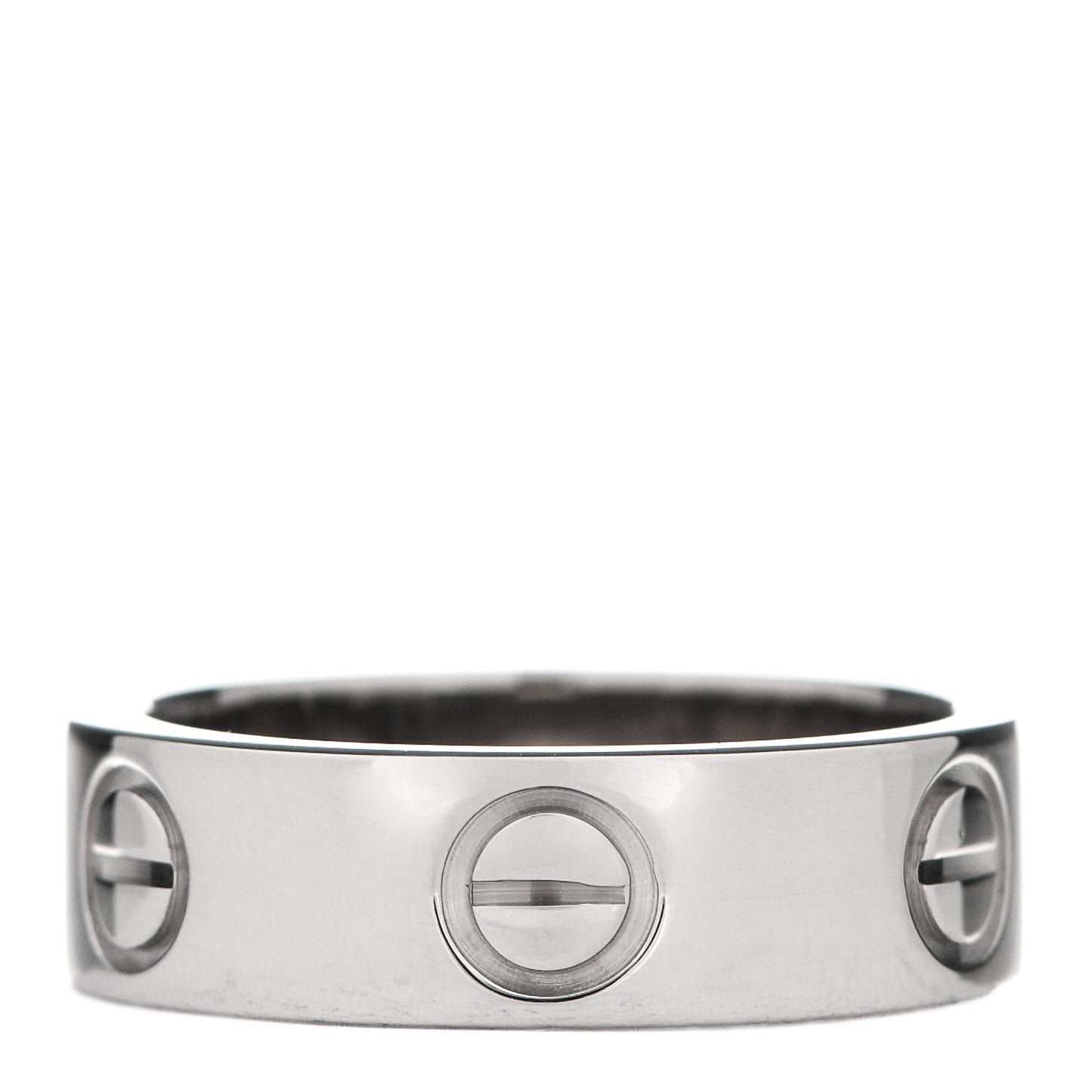 18K White Gold 5.5mm LOVE Ring 50 5.25