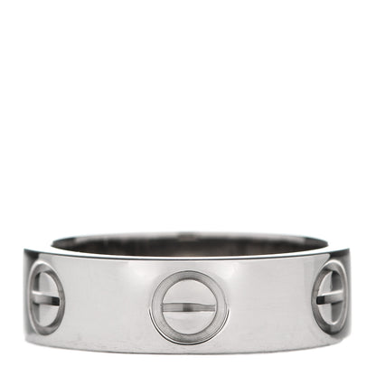 Cartier 18K White Gold 5.5mm LOVE Ring 50 5.25 1 of 6