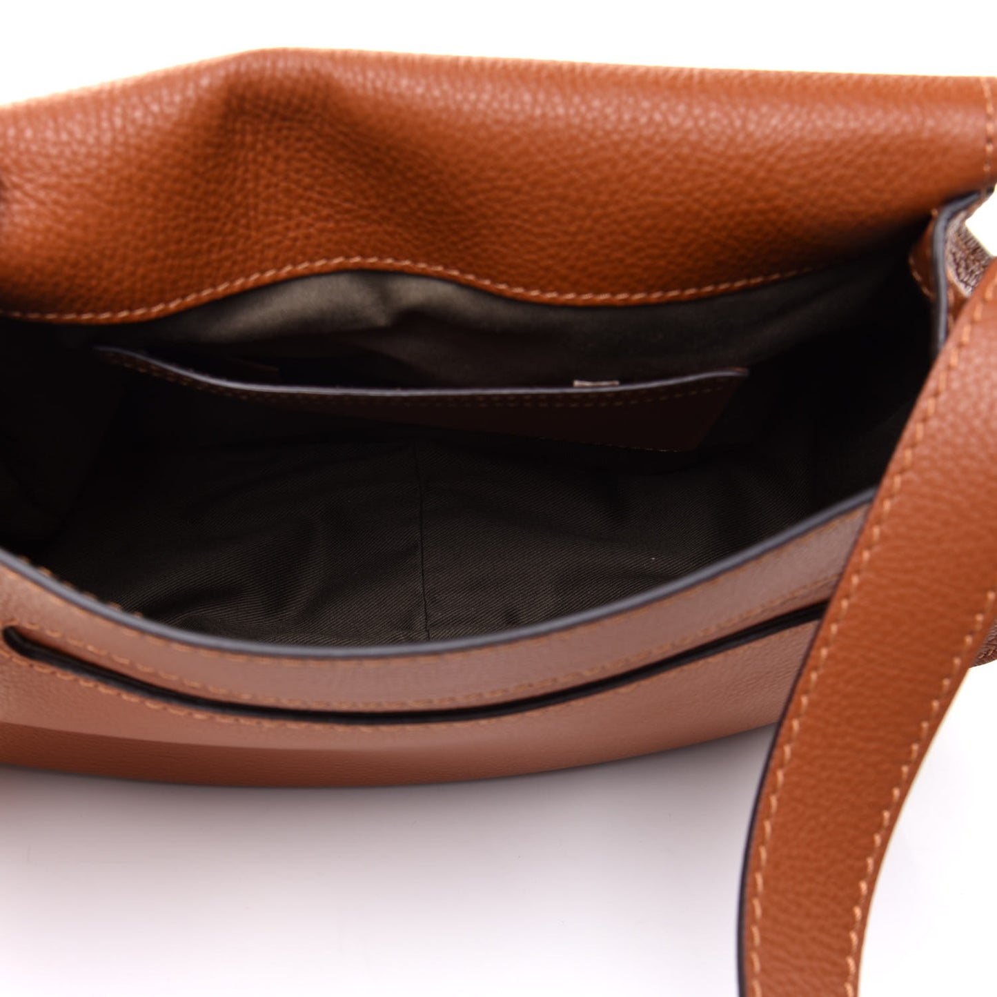 Calfskin Medium Marcie Round Crossbody Bag Tan