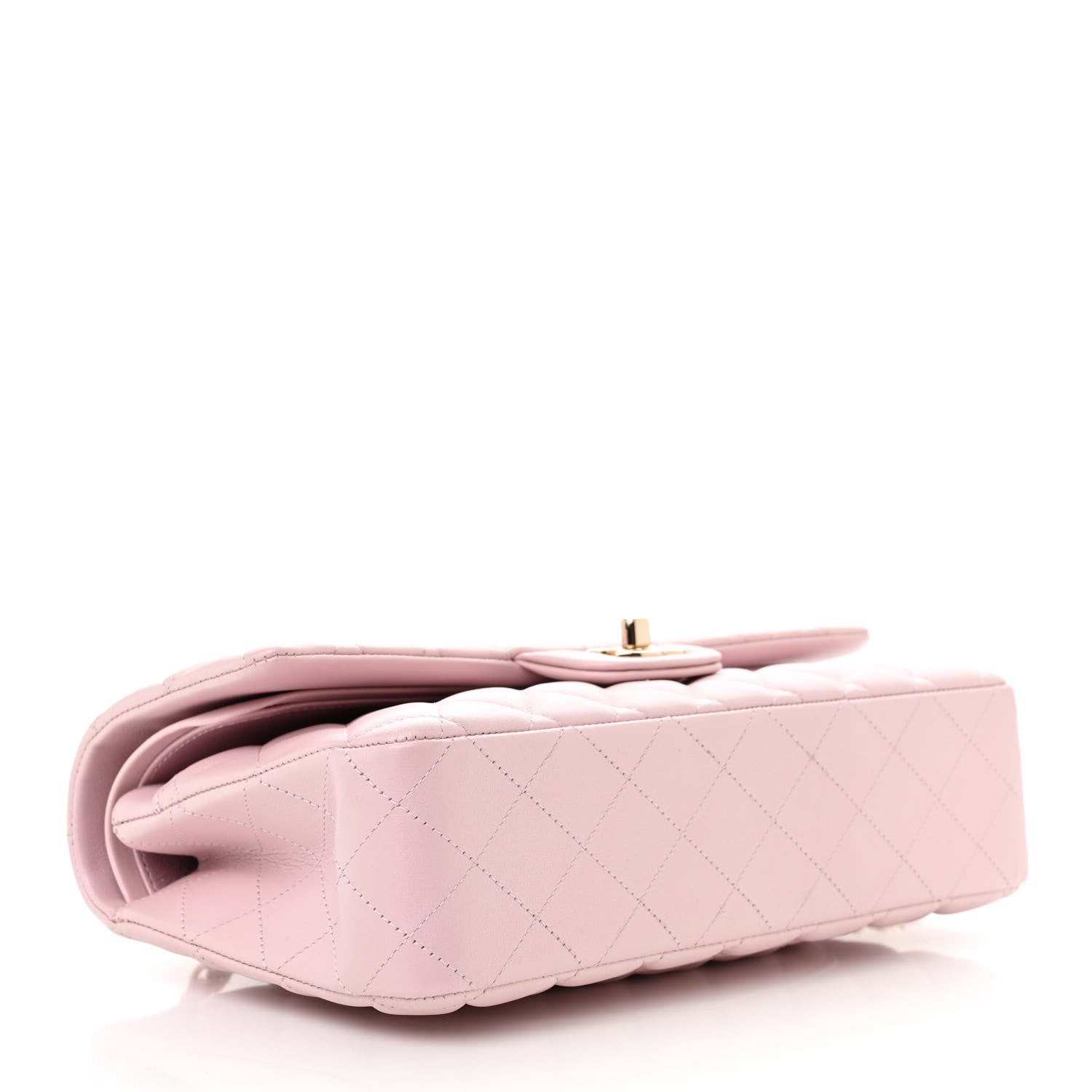 Chanel Iridescent Calfskin Quilted Medium Double Flap Pink 4 of 11