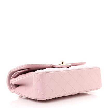 Chanel Iridescent Calfskin Quilted Medium Double Flap Pink 4 of 11