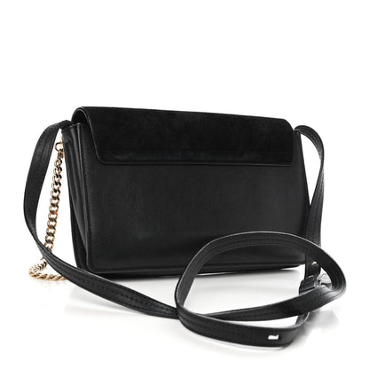 Chloe Suede Calfskin Small Faye Shoulder Bag Black 3 of 9