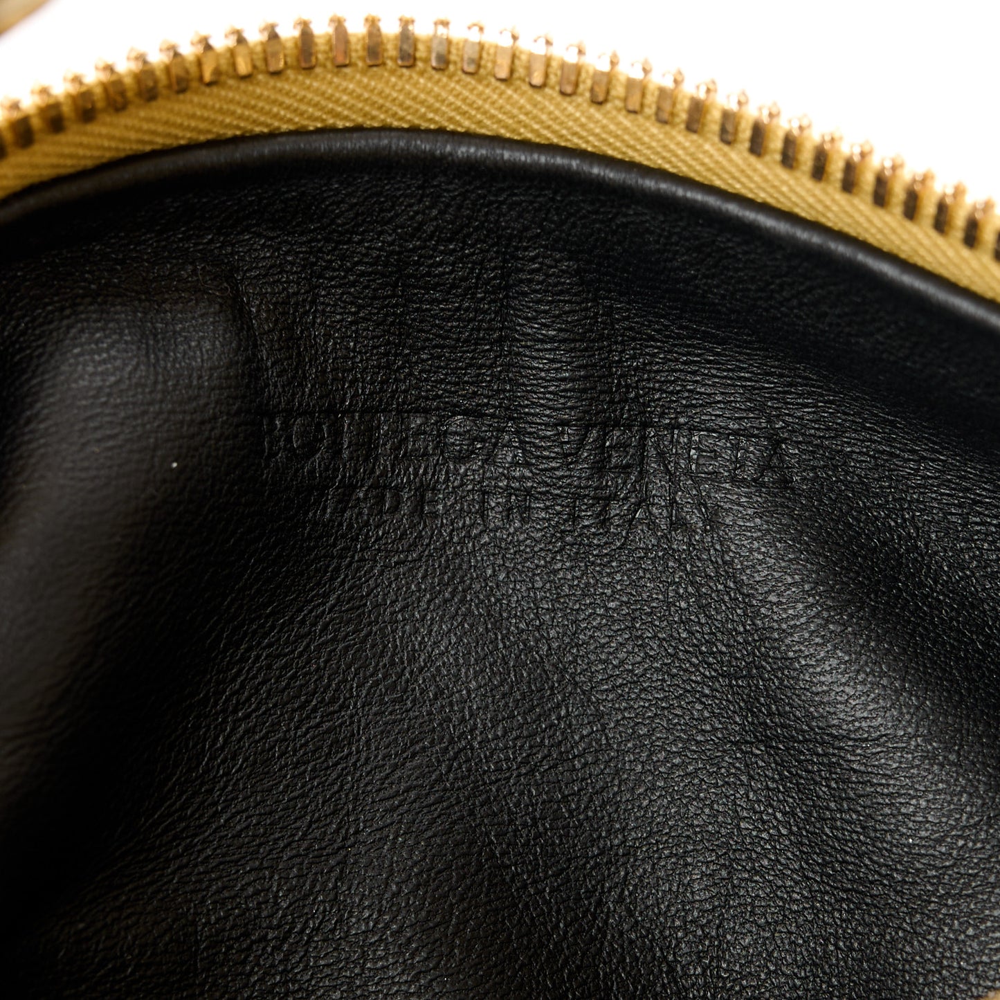 Metallic Nappa Intrecciato Mini Jodie Gold