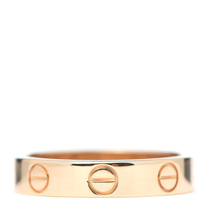 Cartier 18K Yellow Gold 3.5mm LOVE Wedding Band Ring 48 4.5 3 of 4
