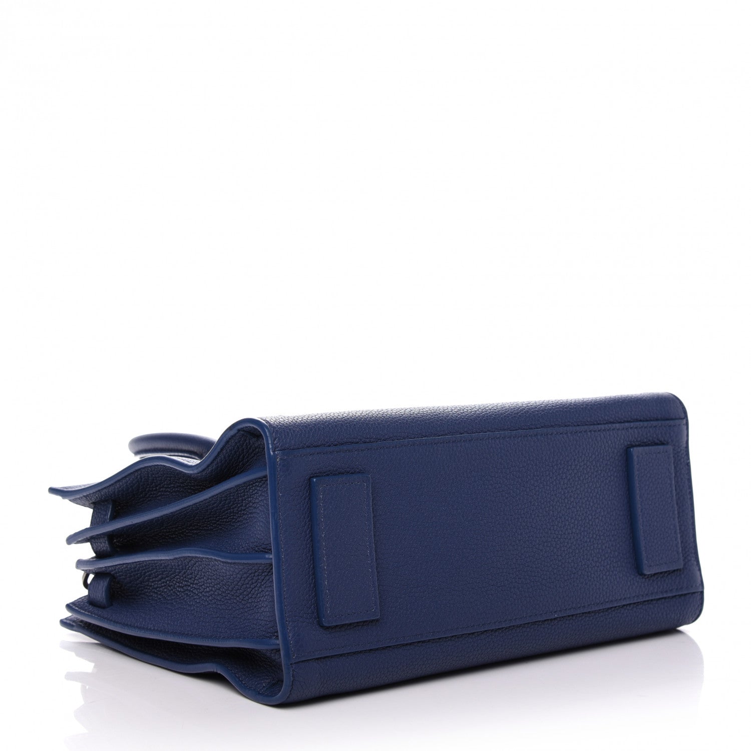 Saint Laurent Grained Calfskin Baby Sac De Jour Souple Denim 4 of 9