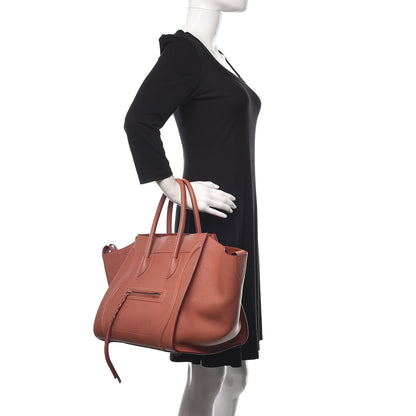 Celine Shiny Grained Calfskin Medium Phantom Luggage Terracotta 2 of 14