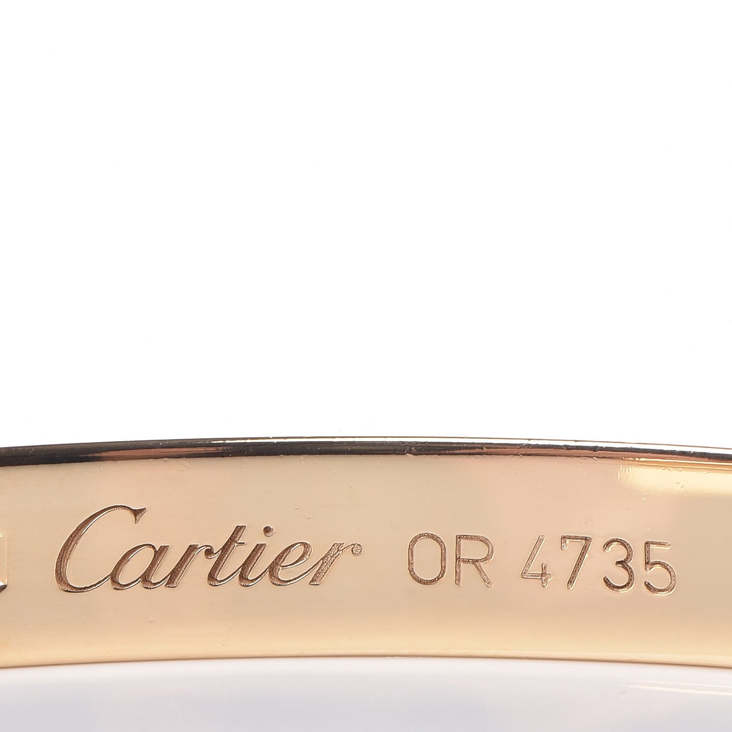 18K Yellow Gold 1 Diamond LOVE Cuff Bracelet 18