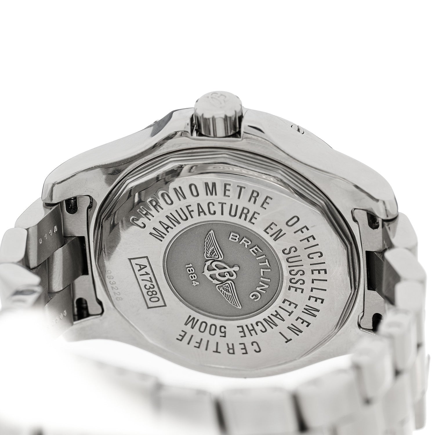 Breitling Stainless Steel 41mm Colt Automatic Watch Blue A17380 4 of 4