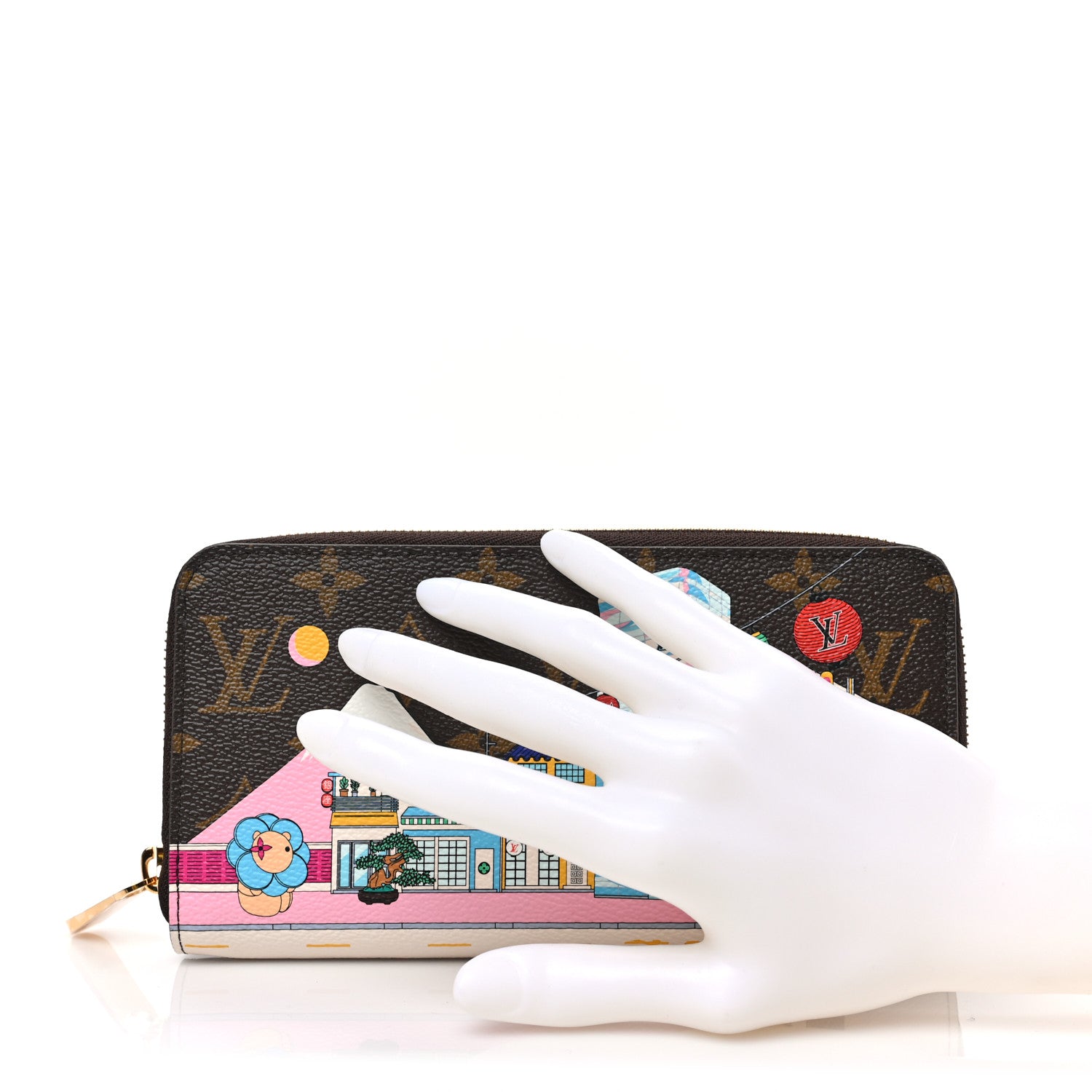 Louis Vuitton Monogram 2022 Christmas Animation Tokyo Zippy Wallet 2 of 6