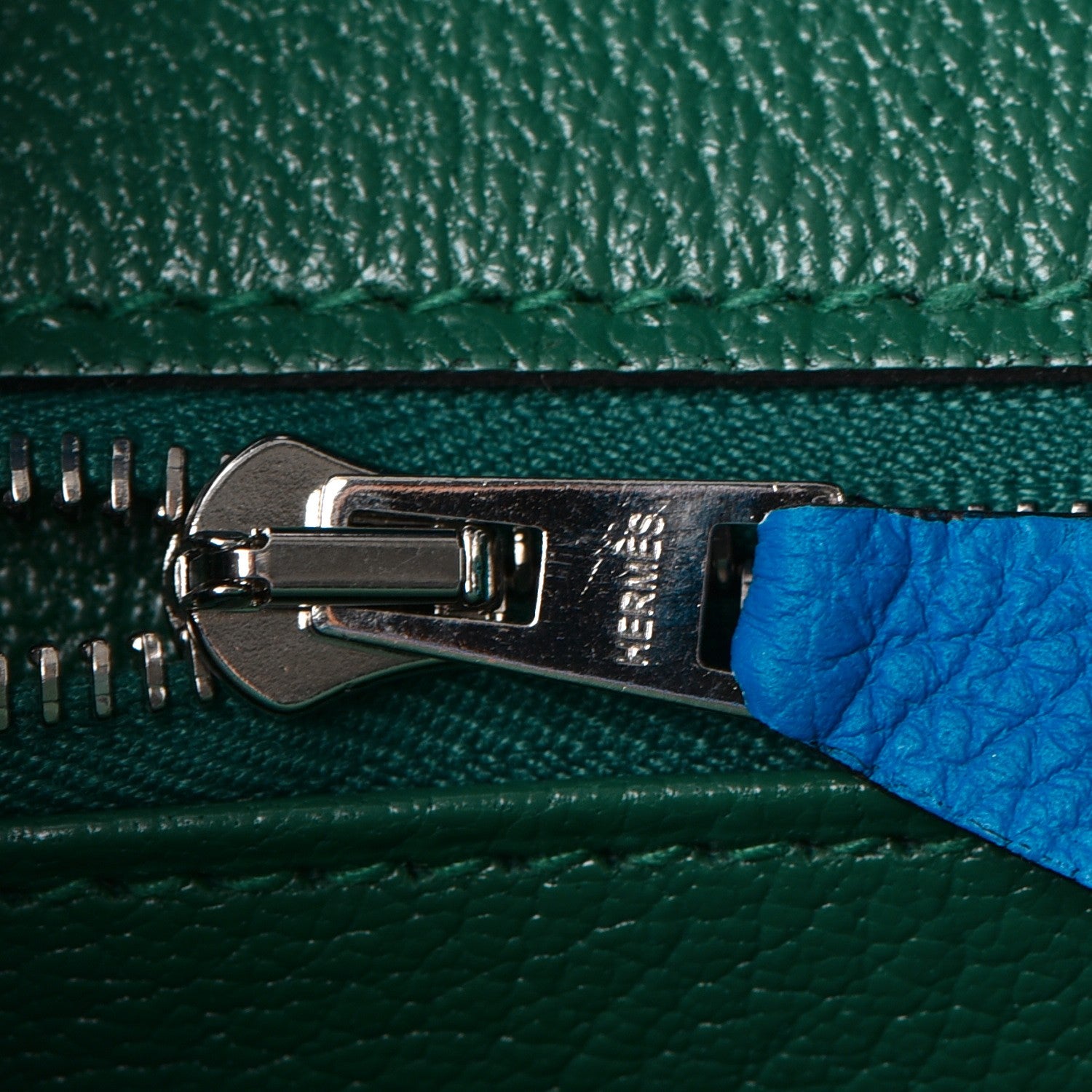Hermes Togo Birkin 30 Bleu Zanzibar Malachite 18 of 37