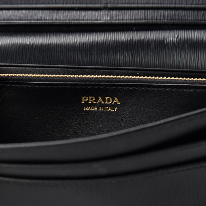 Prada Vitello Move Continental Flap Wallet Black 10 of 11