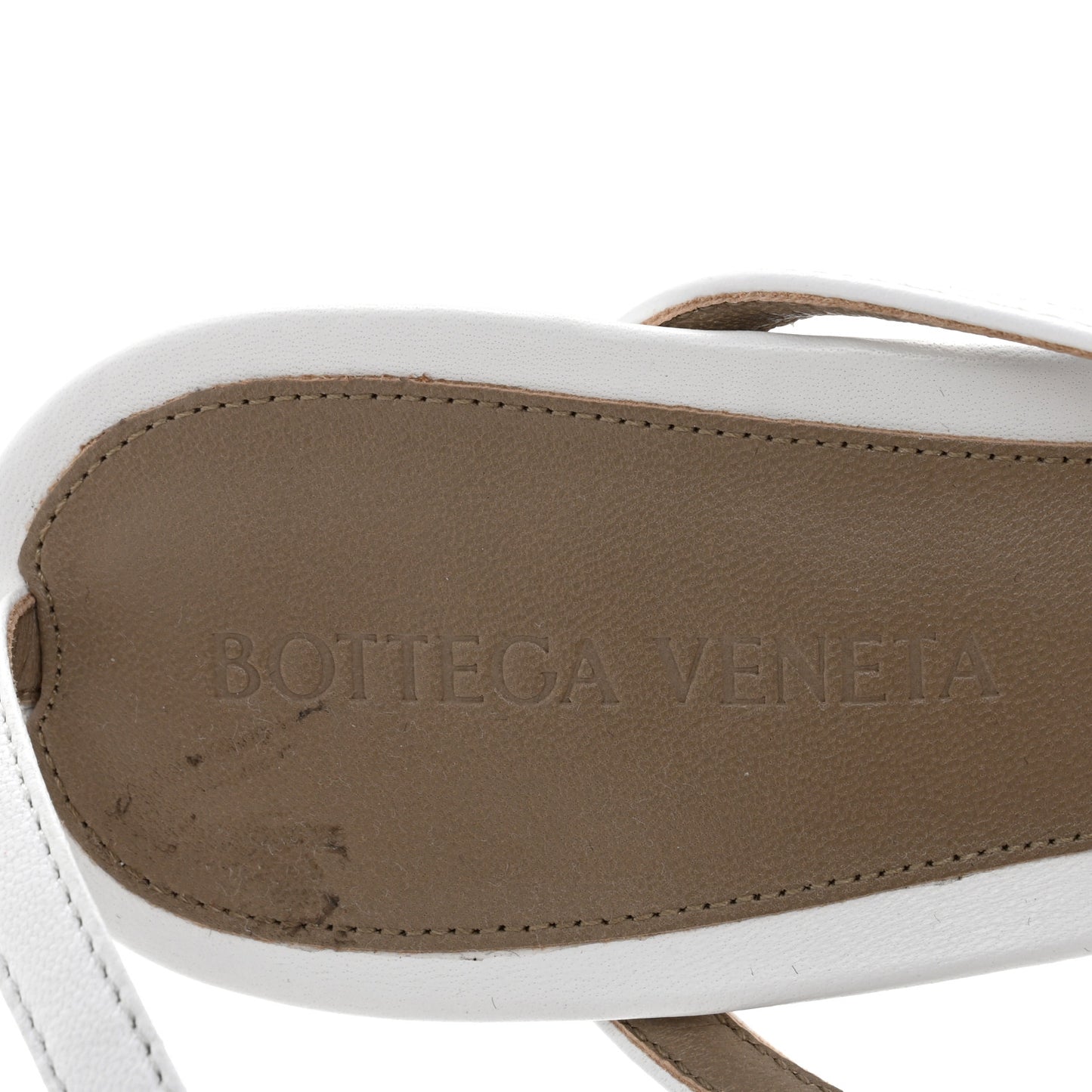 Lambskin Stretch Multi Strap 90mm Sandals 37 Optic White