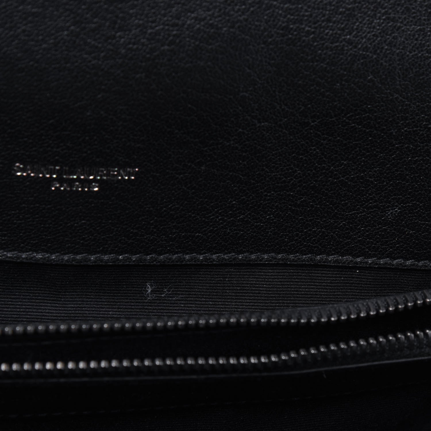 Saint Laurent Sheepskin Matelasse Chevron Monogram Large College Satchel Black 8 of 16