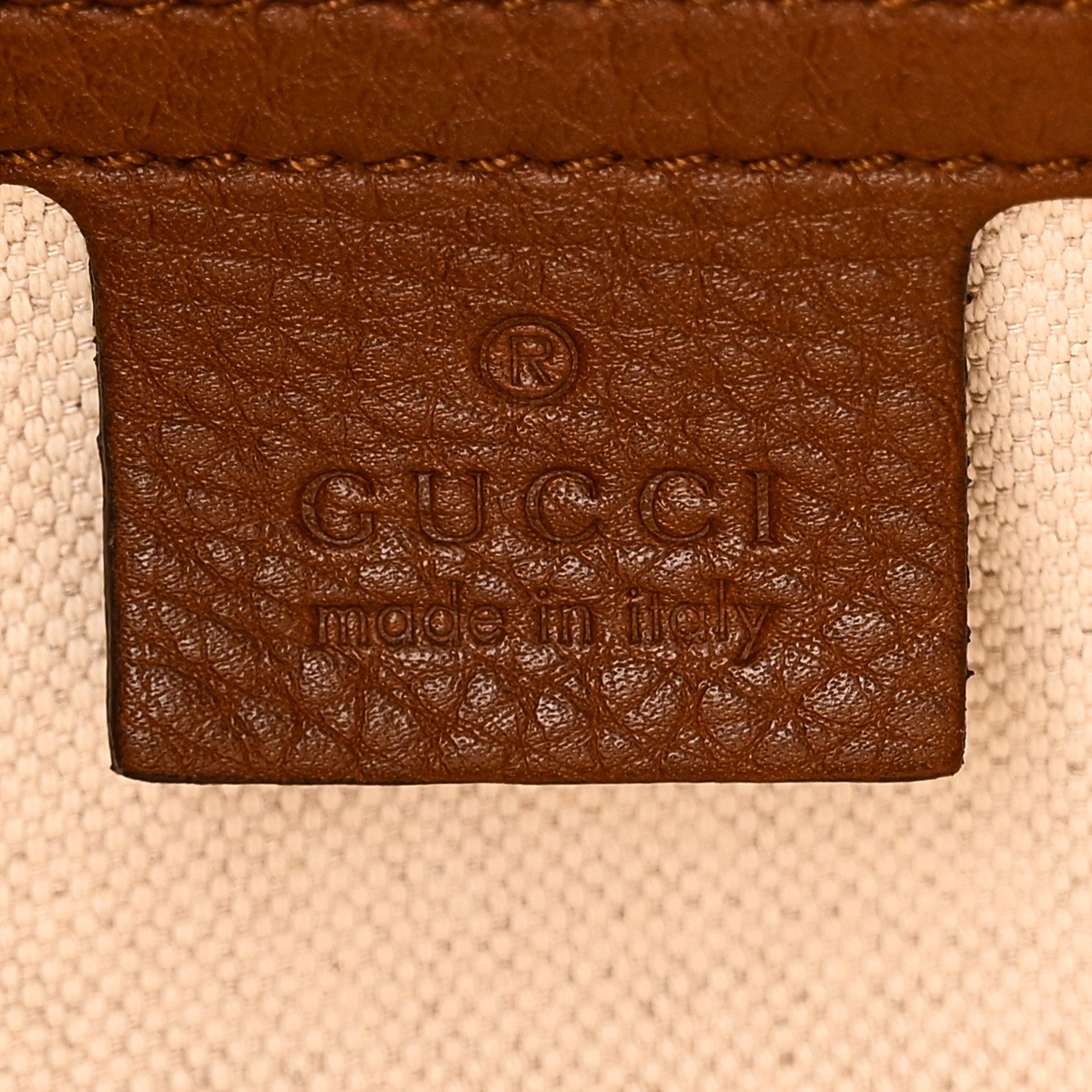 Gucci Monogram Cellarius Calfskin Medium Bella Hobo Beige Ebony Cuir 6 of 10