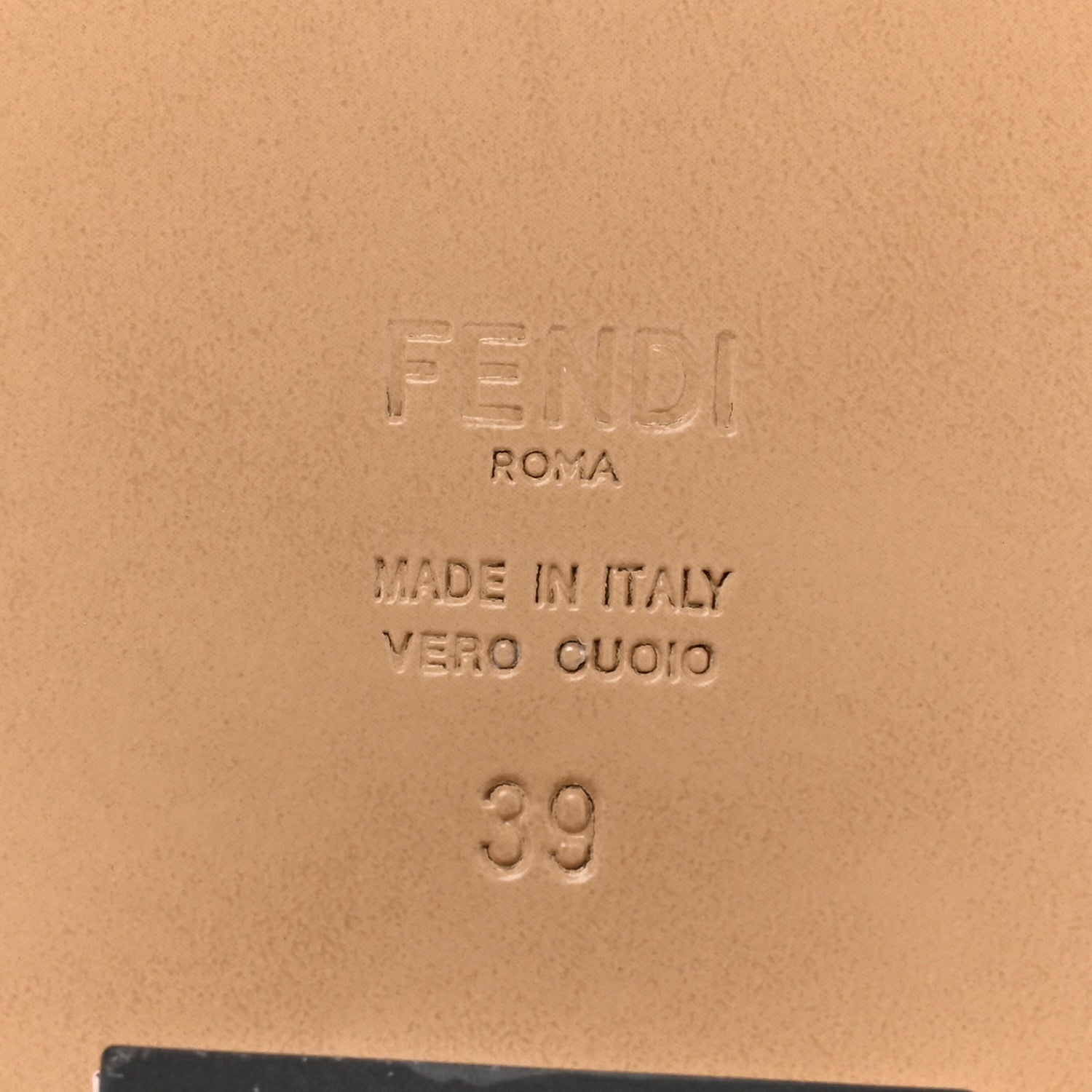 Fendi Nappa Baguette 60mm Slide Sandals 39 Kissed 8 of 8
