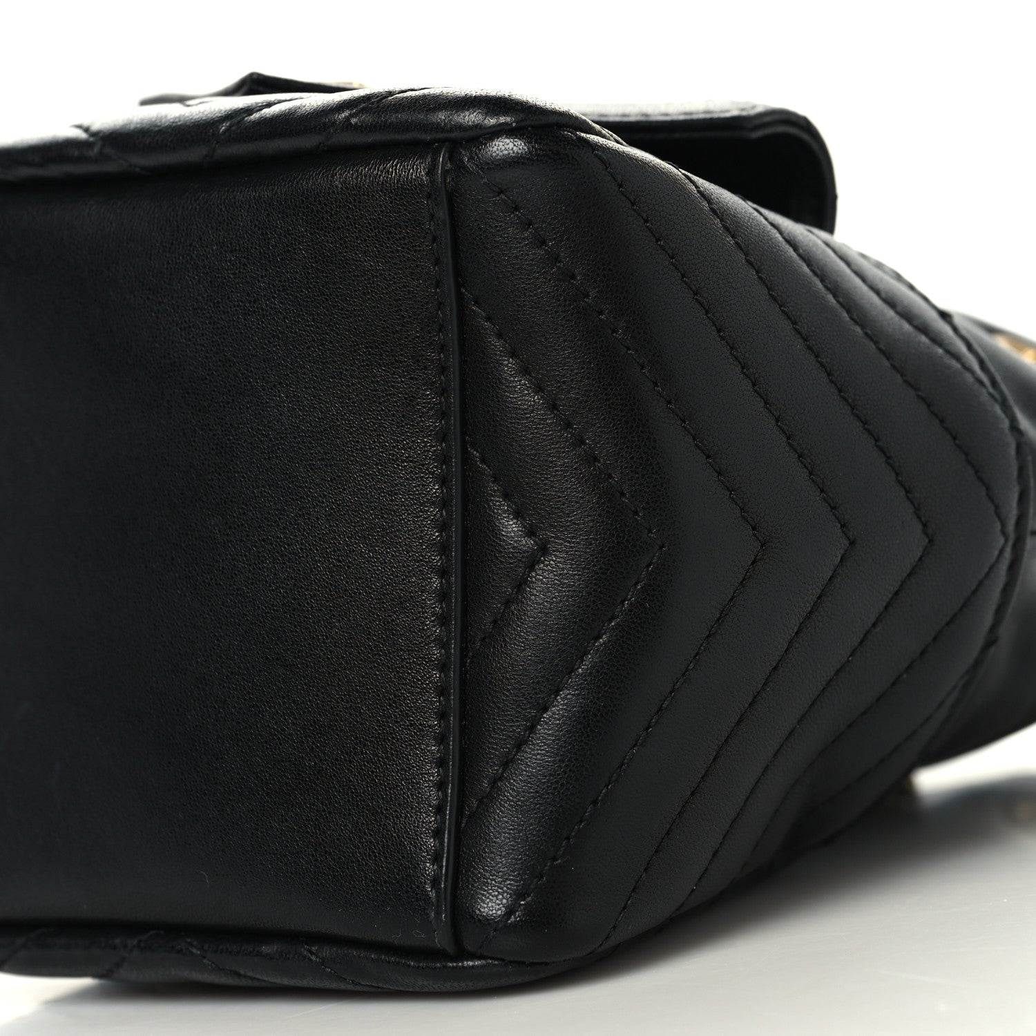 Saint Laurent Lambskin Matelasse Monogram Joe Nano Bucket Bag Black 10 of 10
