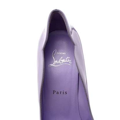 Christian Louboutin Patent Hot Chick 100 Pumps 39 Lilac Smoke 6 of 8