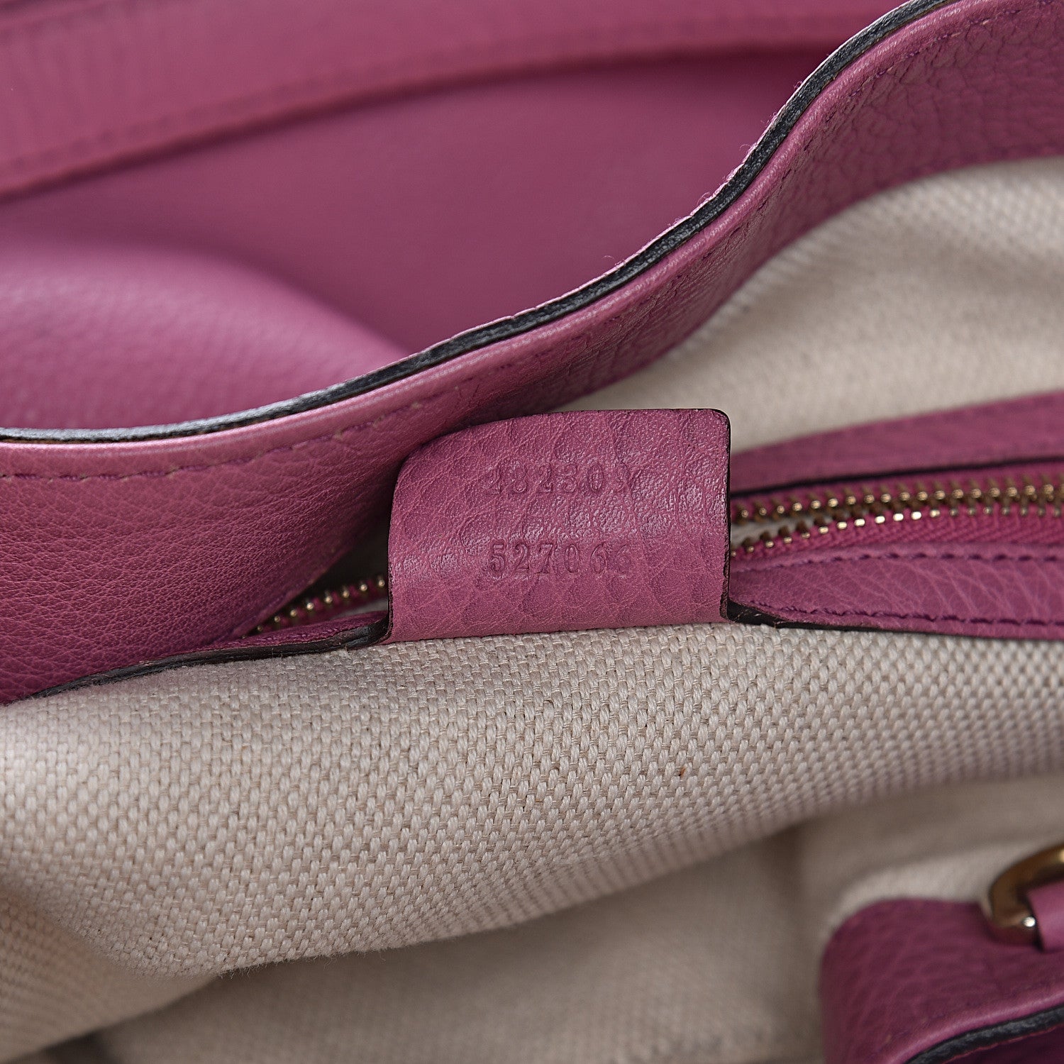Gucci Pebbled Calfskin Medium Soho Shoulder Bag Fresia Rose 7 of 12
