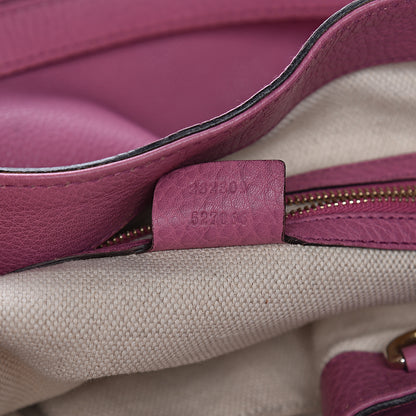 Gucci Pebbled Calfskin Medium Soho Shoulder Bag Fresia Rose 7 of 12