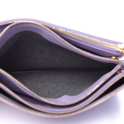 Celine Lambskin Large Trio Crossbody Bag Lilac 6 of 12