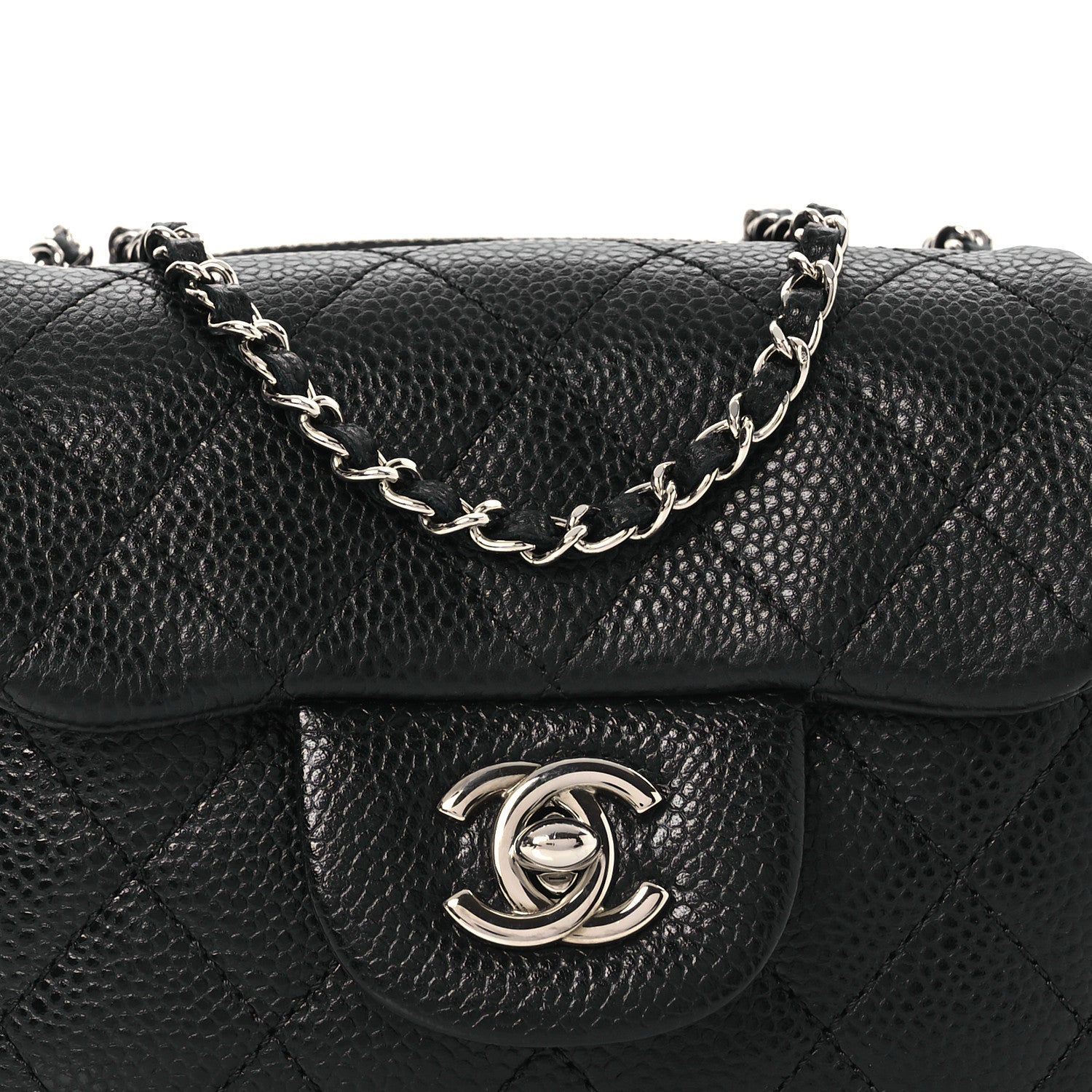 Chanel Caviar Quilted New Mini Flap Black 8 of 10