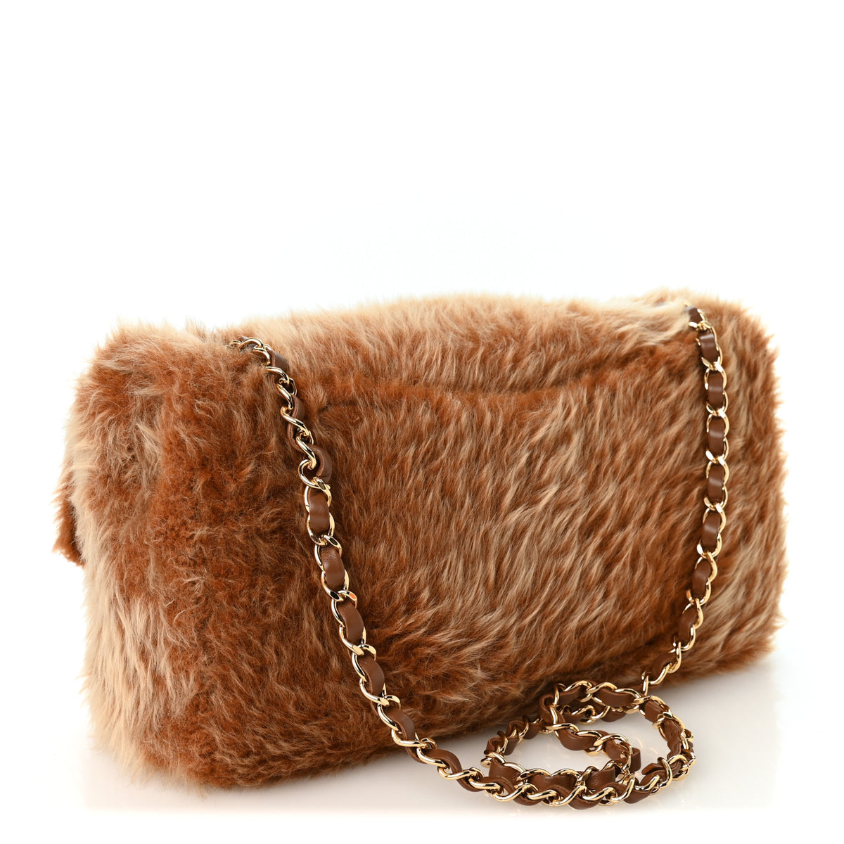 Chanel Shearling Lambskin Small Souplissimo Maxi Flap Brown 3 of 10