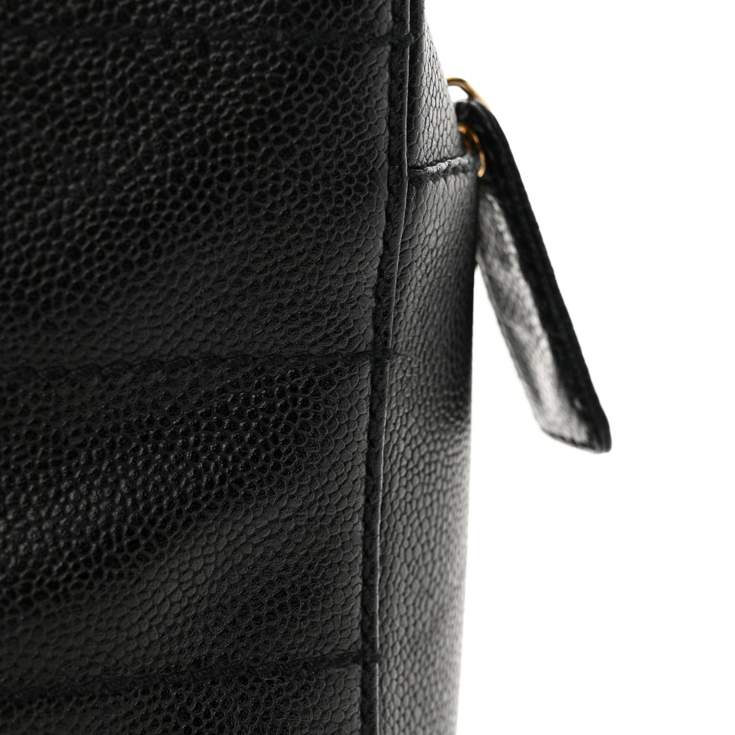 Caviar Stitched Chocolate Bar Shopping Black
