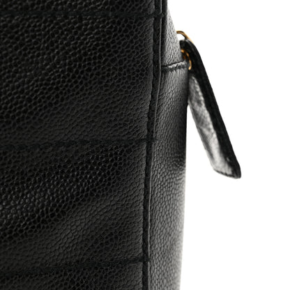 Chanel Caviar Stitched Chocolate Bar Shopping Black 15 of 21