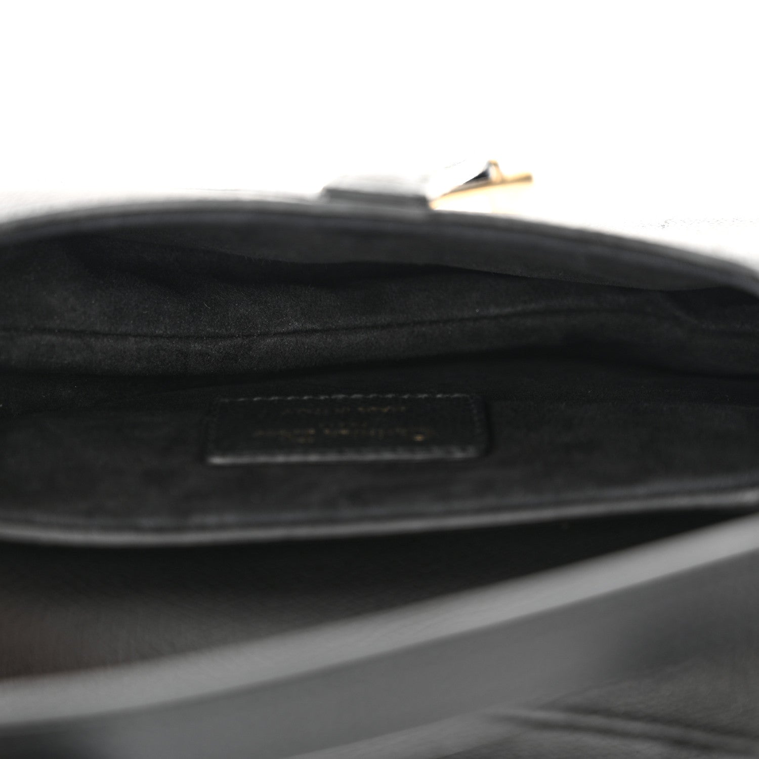 Christian Dior Grained Calfskin Mini Saddle Bag Black 5 of 11