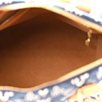 Louis Vuitton Jacquard Since 1854 Speedy Bandouliere 25 Blue 5 of 14