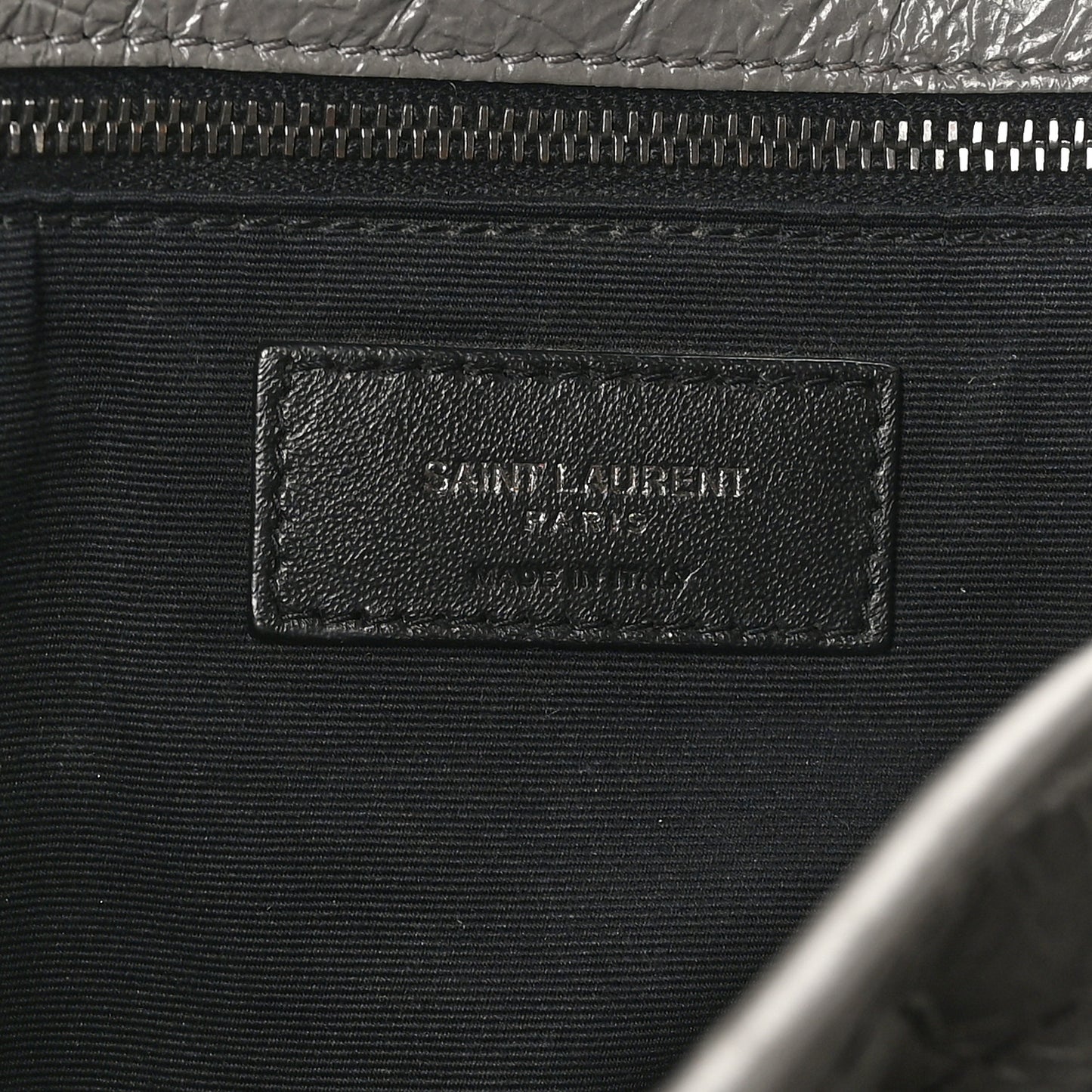 Crinkled Calfskin Matelasse Monogram Large Niki Chain Satchel Storm