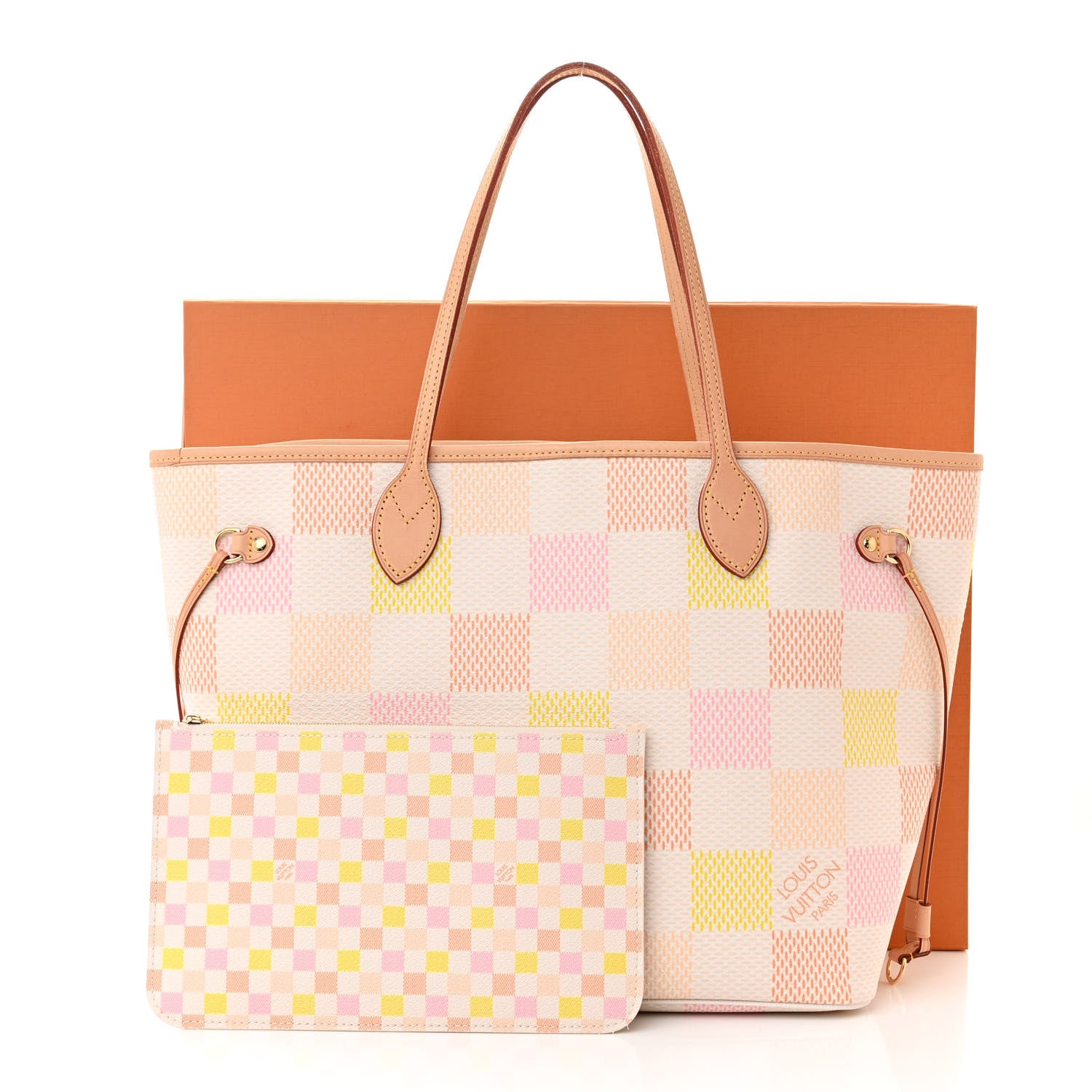 Louis Vuitton Damier Giant Neverfull MM Peach 11 of 11