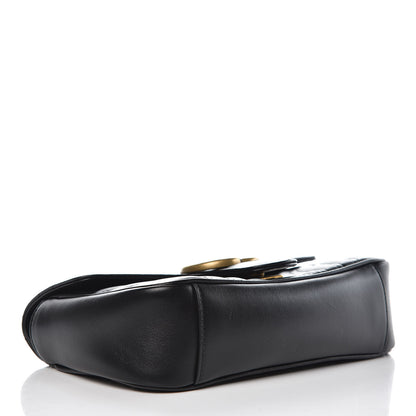 Gucci Calfskin Matelasse Mini GG Marmont Shoulder Bag Black 4 of 11