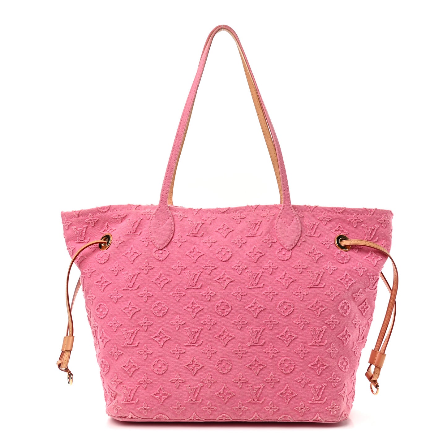 Monogram Denim Neverfull MM Rose