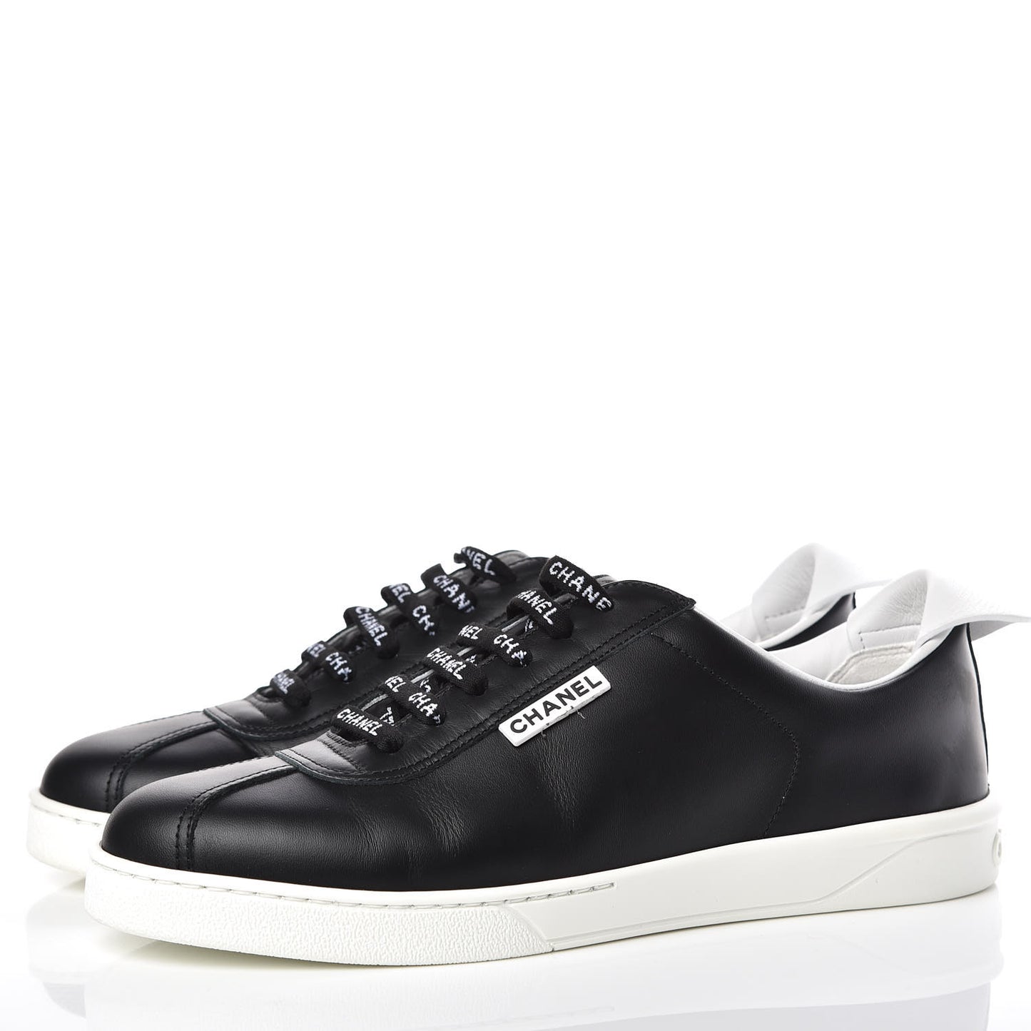 Calfskin CC Womens Sneakers 41 Black