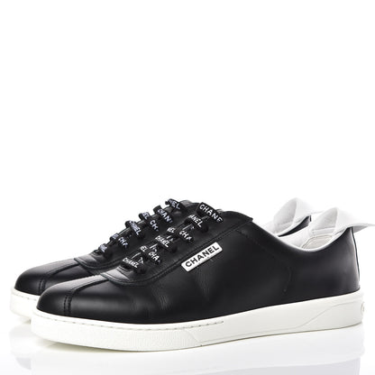 Chanel Calfskin CC Womens Sneakers 41 Black 2 of 10