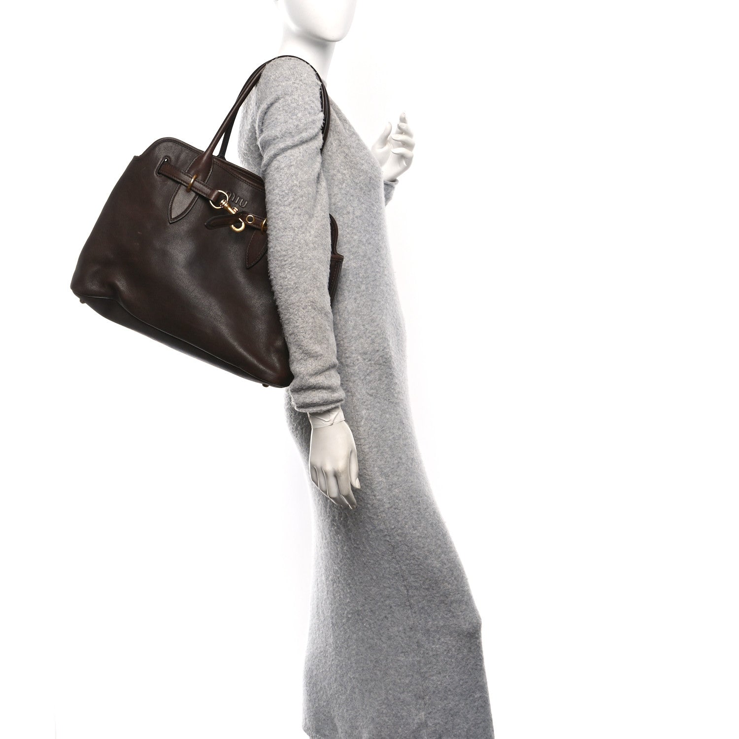 Miu Miu Nappa Medium Aventure Bag Radica 3 of 9