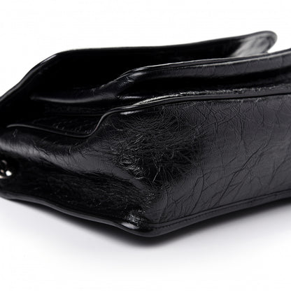 Saint Laurent Crinkled Calfskin Matelasse Monogram Medium Niki Chain Satchel Black 6 of 10