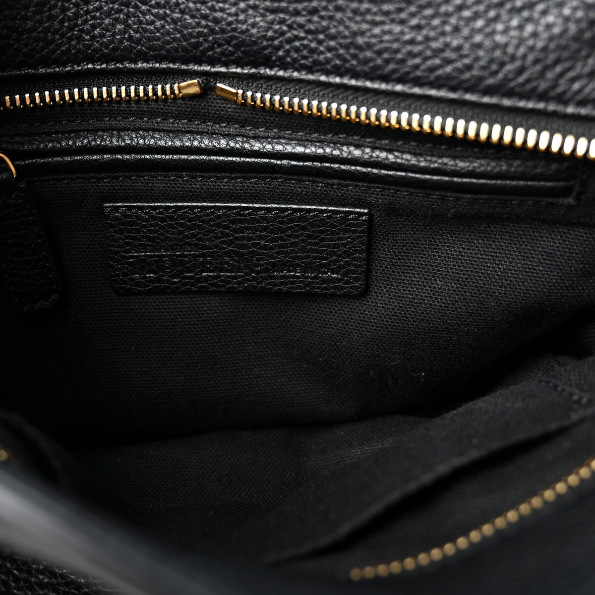 Alexander McQueen Pebbled Calfskin Mini Skull Padlock Zip Around Tote Black 6 of 9