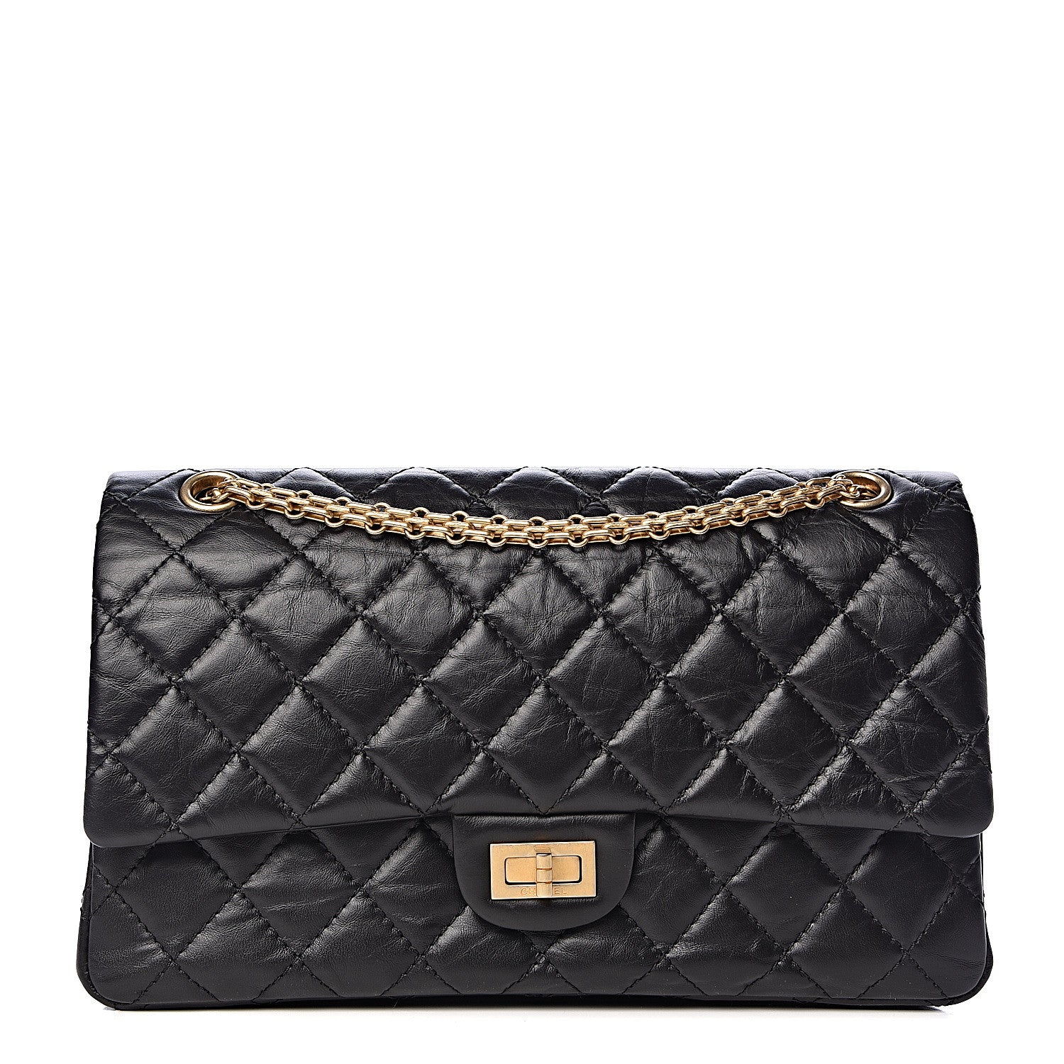 Chanel Aged Calfskin Quilted 2.55 Reissue 226 Flap Black 1 of 10
