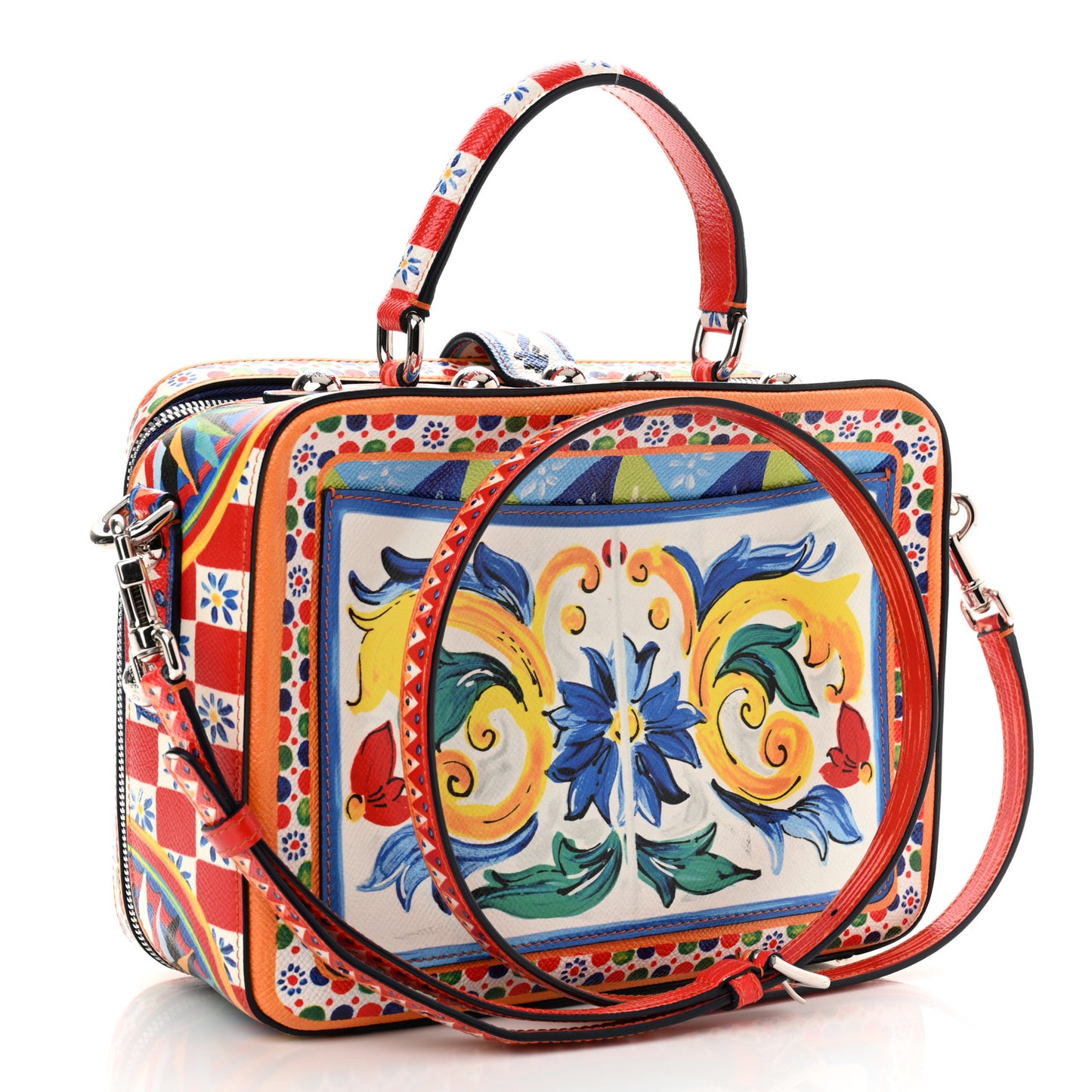 Dauphine Majolica Printed Box Bag Multicolor