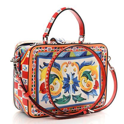 Dolce & Gabbana Dauphine Majolica Printed Box Bag Multicolor 4 of 12
