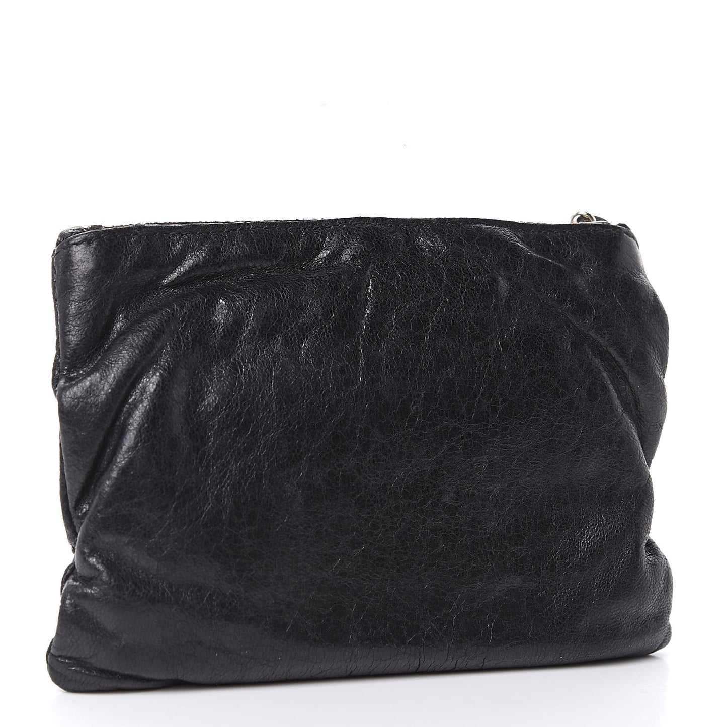 Agneau Giant 12 Silver Hardware M Porte-Monnaie Coin Purse Black