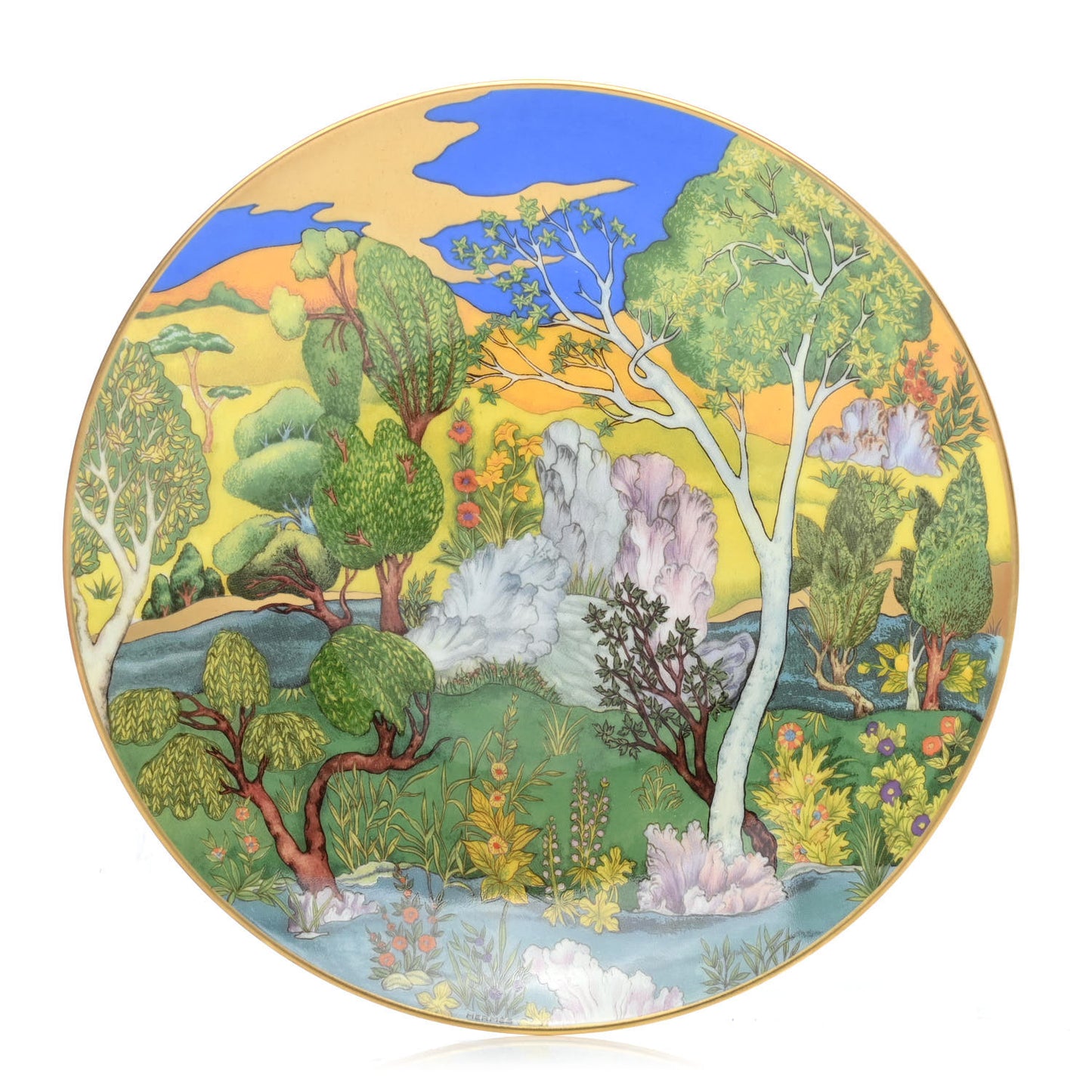 Porcelain Cheval d'Orient Bread And Butter Plate
