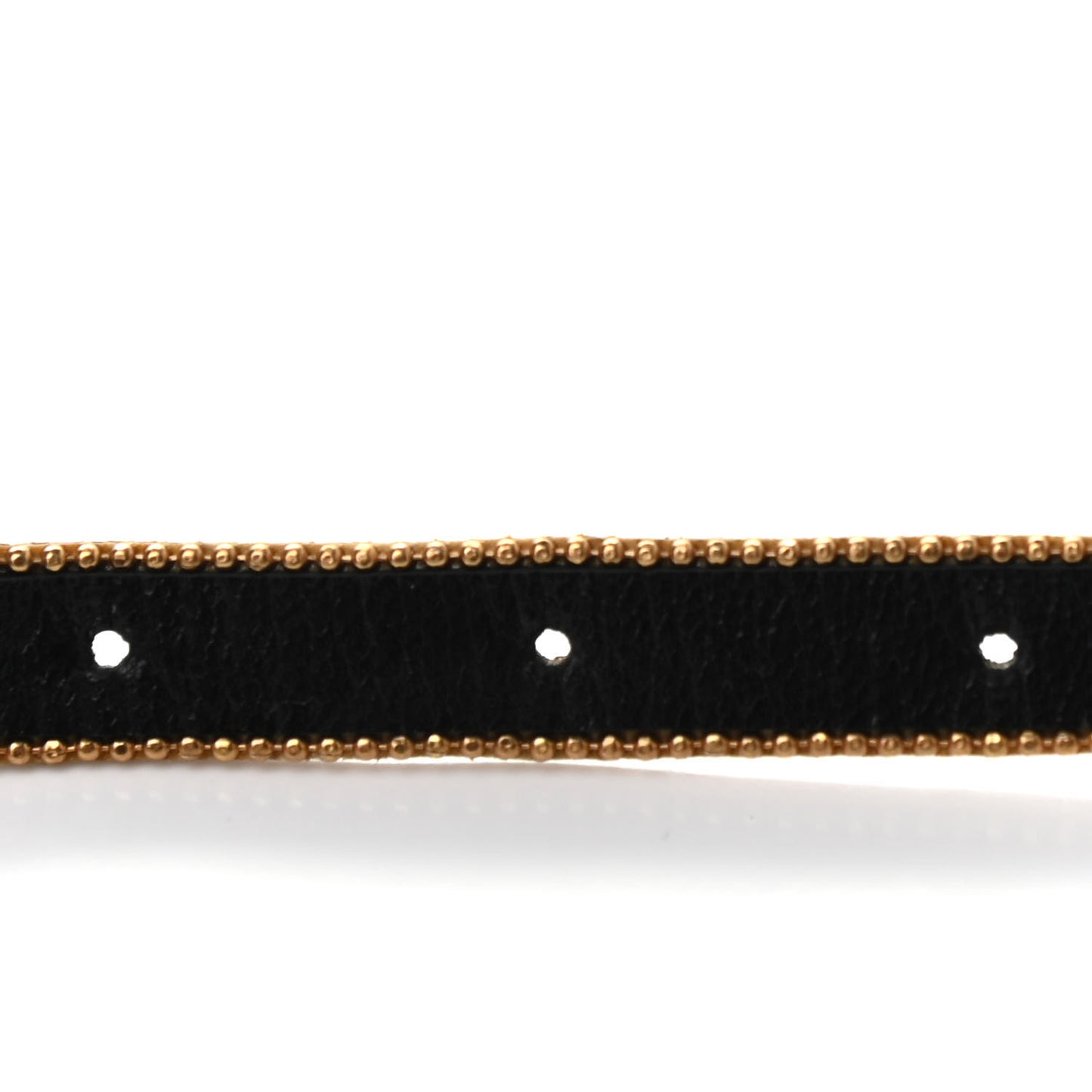 Calfskin Crystal Embellished Double G Choker Necklace Red