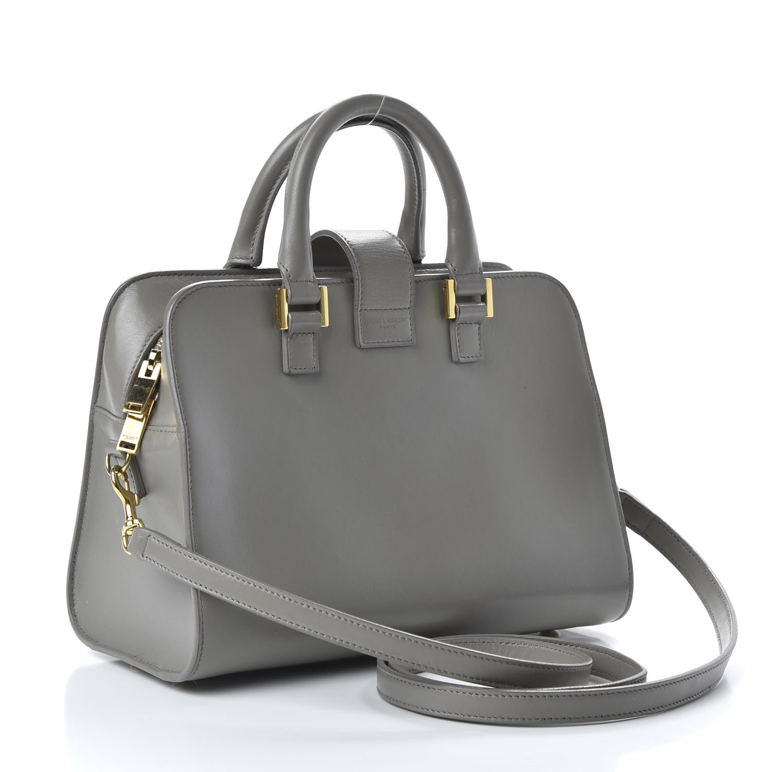 Saint Laurent Calfskin Monogram Baby Cabas Fog 3 of 10