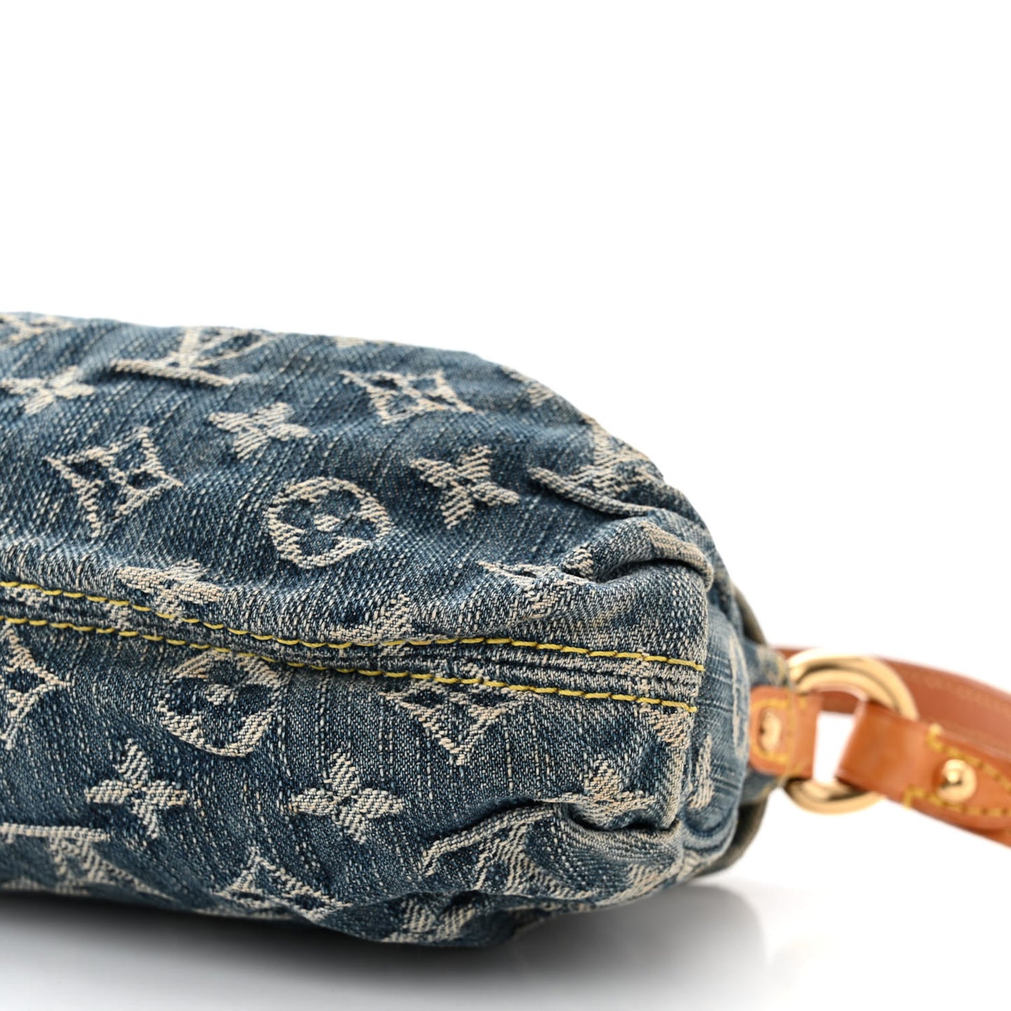 Monogram Denim Mini Pleaty Blue
