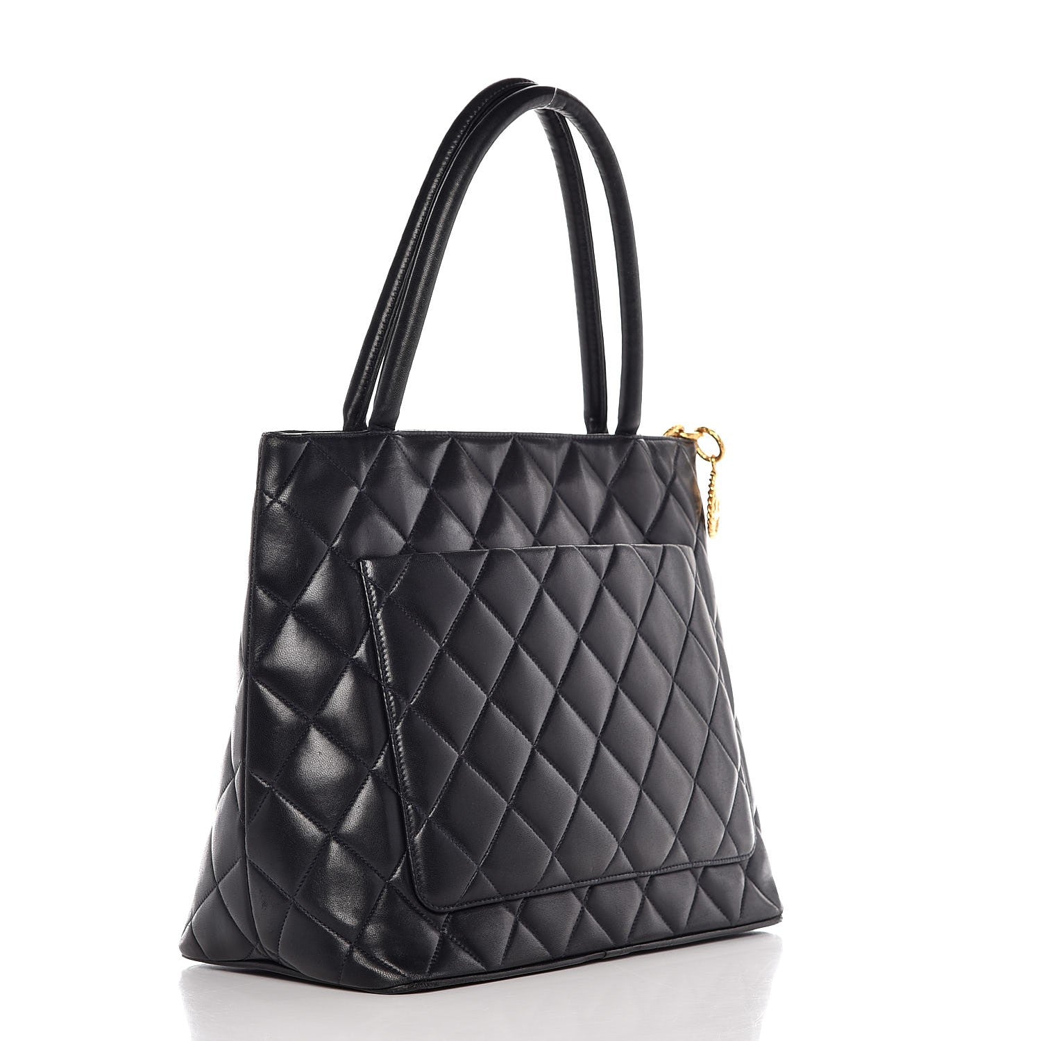 Chanel Lambskin Quilted Medallion Tote Black 3 of 14
