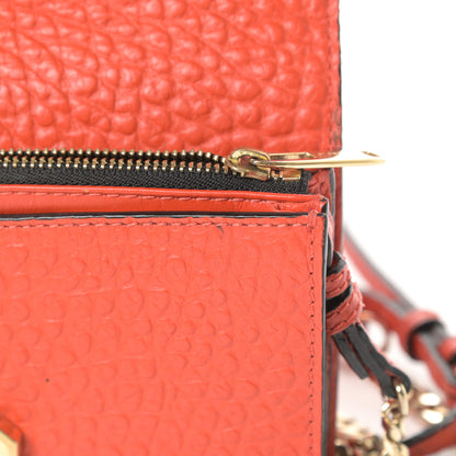 Burberry Signature Grain Small Madison Chain Clutch Orange 15 of 17